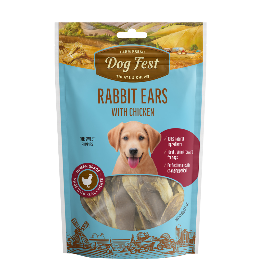 Dog Fest Rabbit Ears with Chicken